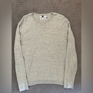 Topman Light Gray Crewneck Sweater M